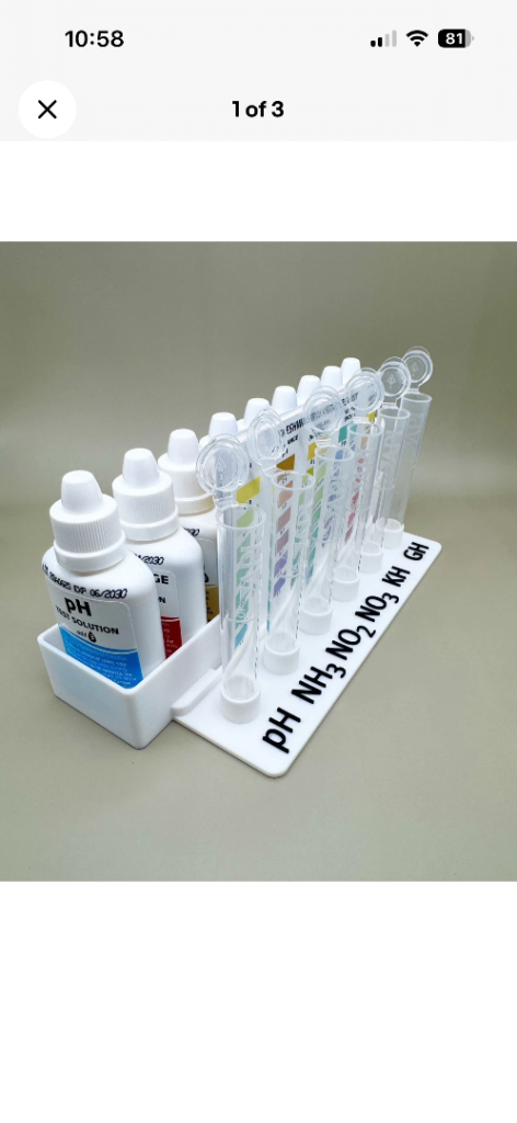 API Freshwater Master Test Kit Holder Rack Stand Aquarium Water Test Organiser  