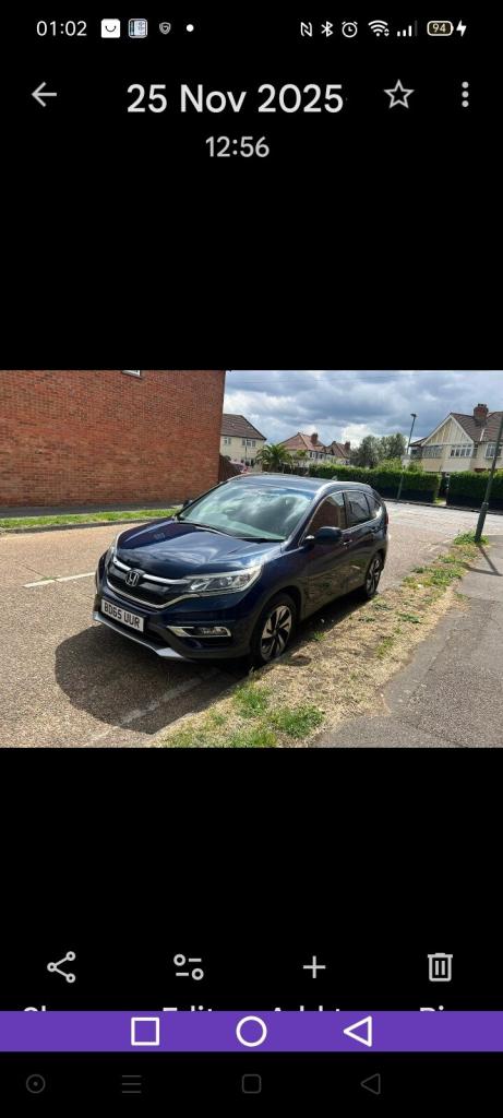 2015 Honda CR-V 1.6 i-DTEC SR SUV 5dr Diesel Manual Euro 6 (s/s) (120 ps)