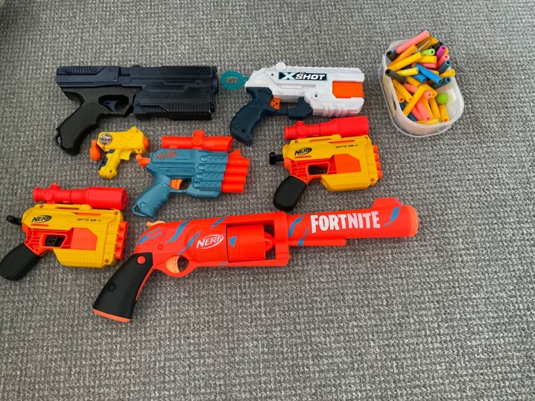 Nerf gun bundle with foam bullets 