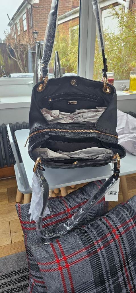 Nuella grey designer bag