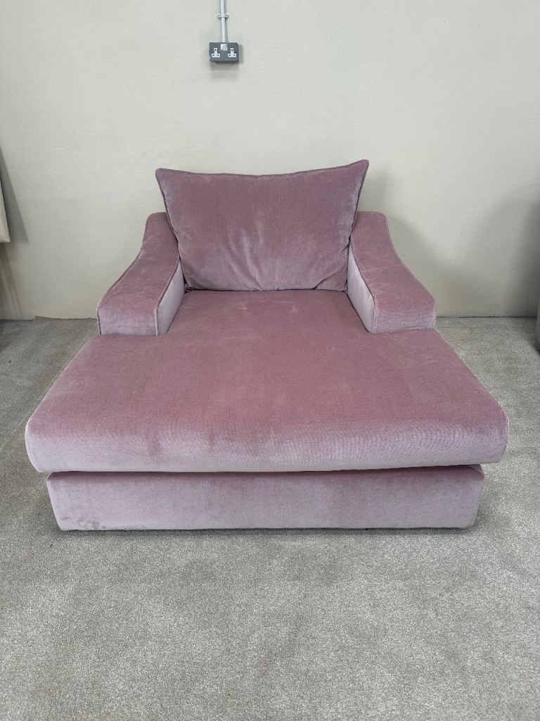 DFS pink chaise lounge 