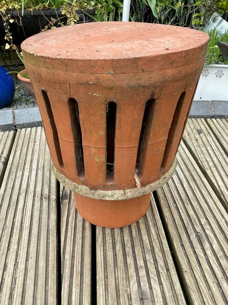 Antique Terracotta Chimney/Gas Flue Cowl. Very Good Condition.