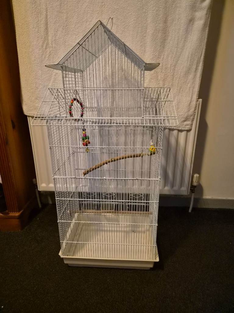 Large White Bird Cage 