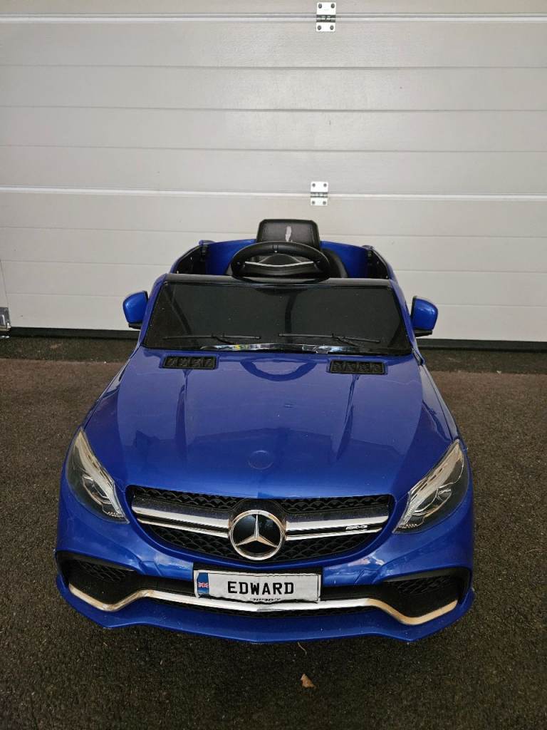 Kids' Electric Mercedes Ride-On Car - Blue, Good Condition...without charging cable
