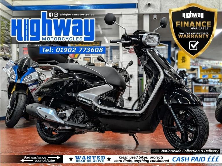 NEW Sym Fugue 125cc Euro 5 Sport Retro Scooter