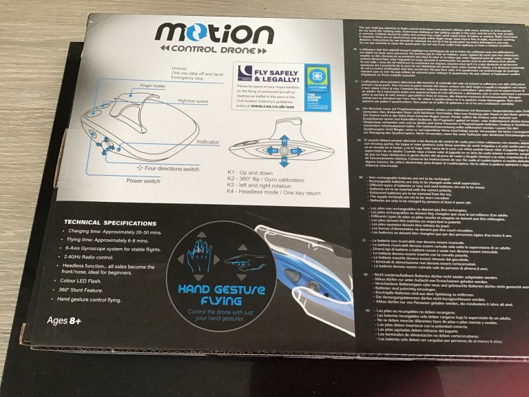 REDS motion controlled drone never used 