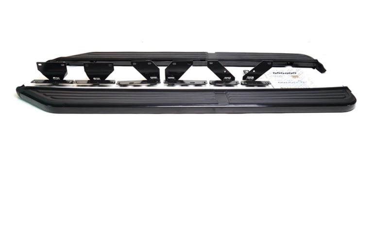 BLACK RUNNING BOARD SIDE STEPS FOR LAND ROVER DISCOVERY 3/4