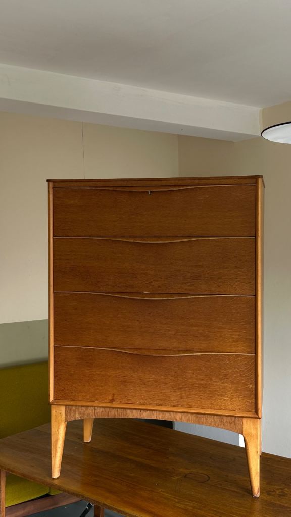 Golden Key Mid-Century Modern Chest of Drawers