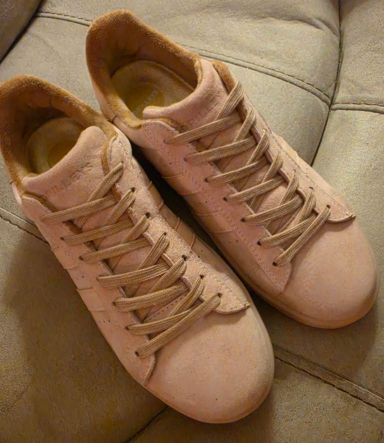 DRILLEYS SOFT PINK TRAINERS