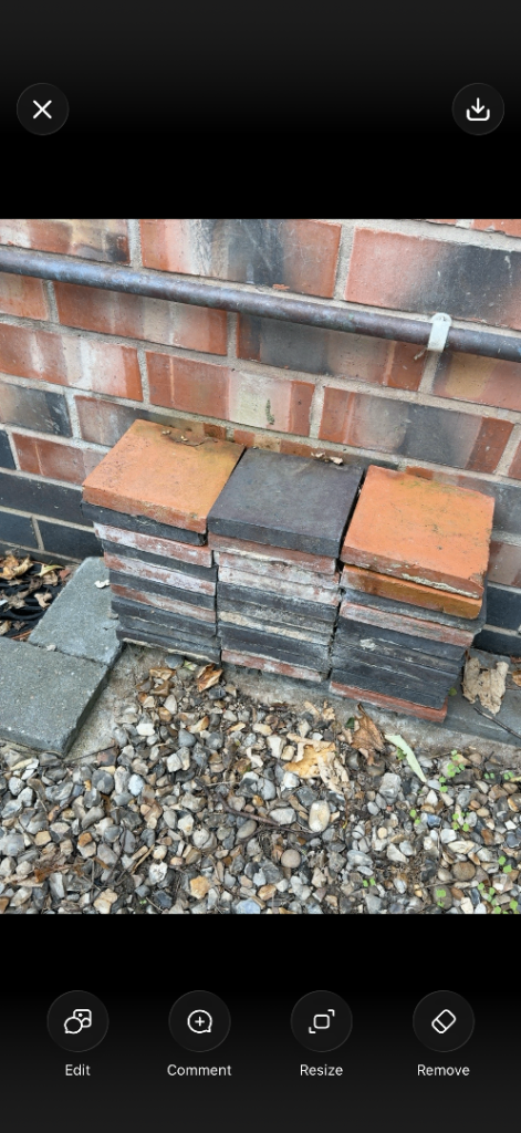Original Reclaimed Red & Black Tiles – Job Lot – £40