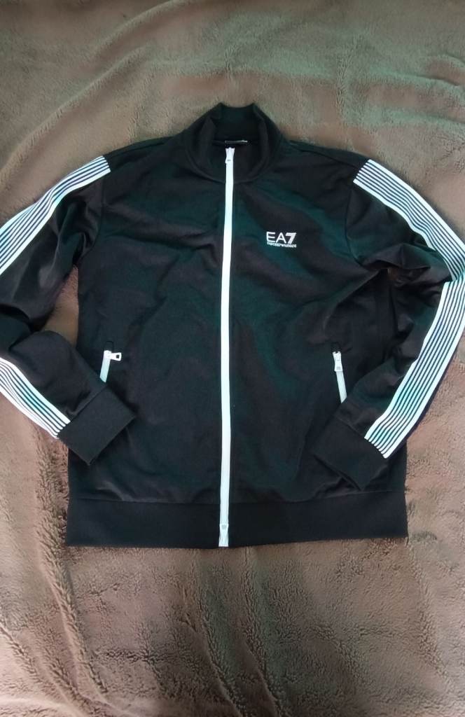 EA7 Emporio Armani Tracksuit – Black, Good Condition