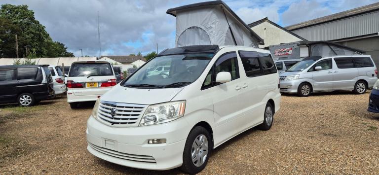 Toyota Alphard 4 Berth Campervan with Rear conversion a d Pop Top