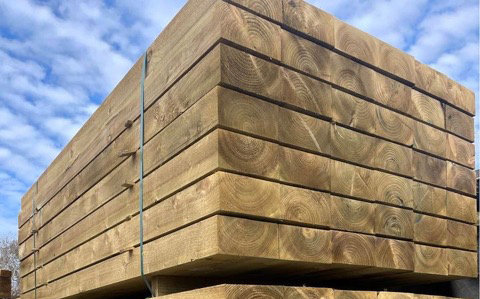 New Sleepers 2.4m Green or Brown (treated) £20 INC VAT