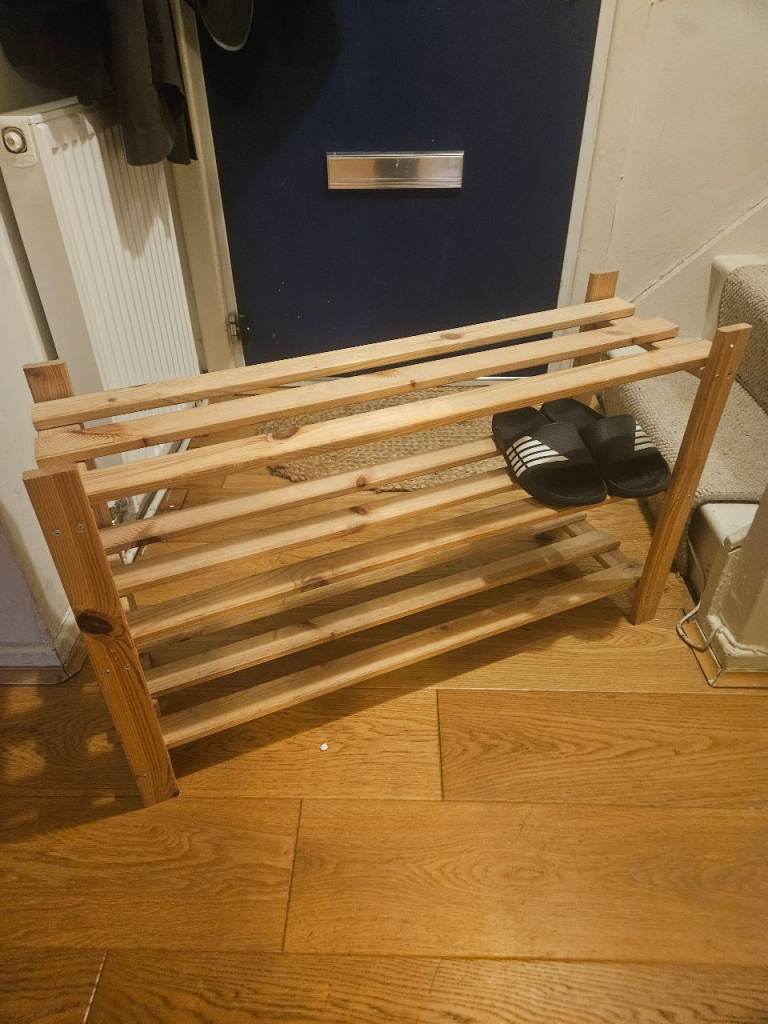 Wooden Shoe Rack 3 tier - Good Condition