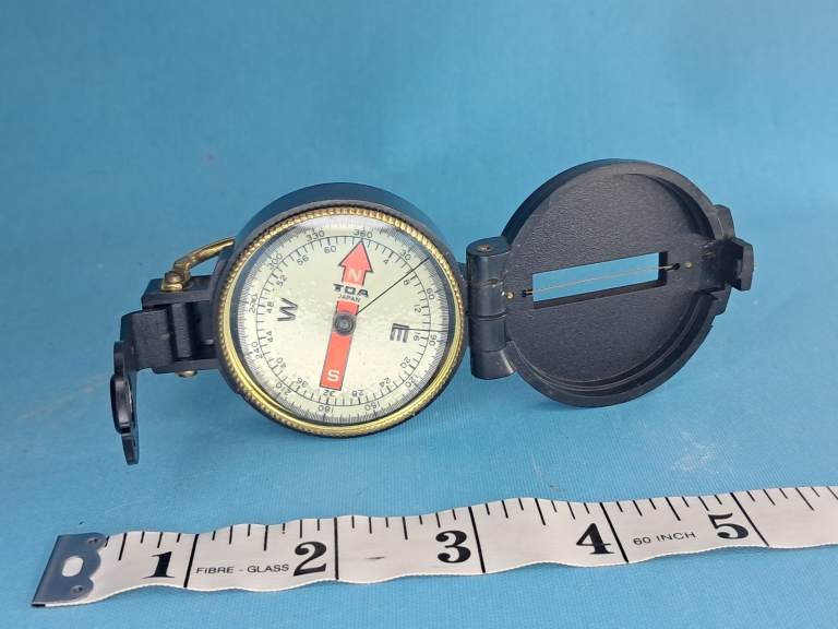 Vintage  Engineer traditional style of a lensatic or marching directional compass