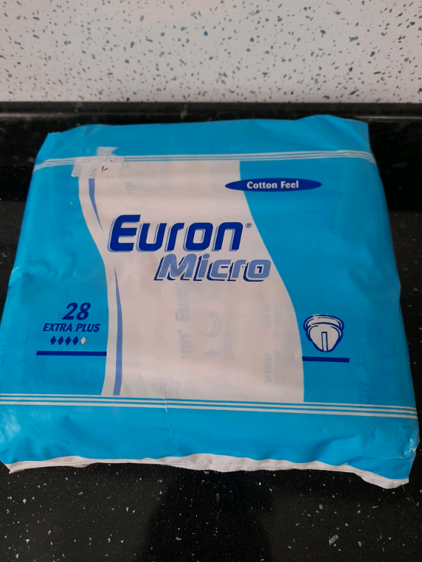1 Pack 28 Euron Micro Incontinence Pads Extra Plus  Ontex Disposable -