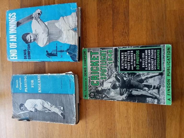 Vintage Cricket Books and Spotlight 1949 Annual – Denis Compton