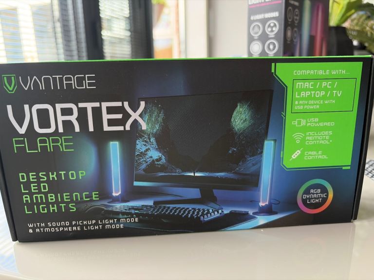 Vantage Vortex Flare Desktop LED Ambience Lights – New