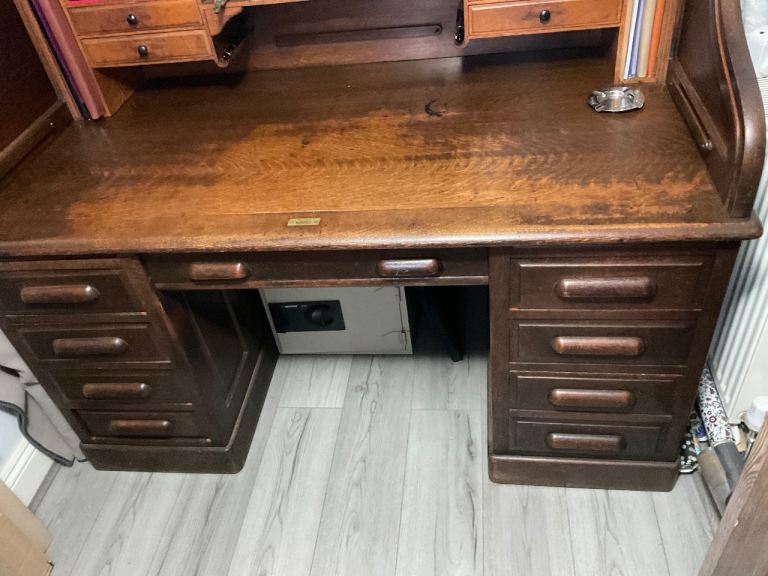 Stunning large antique Tambour desk 