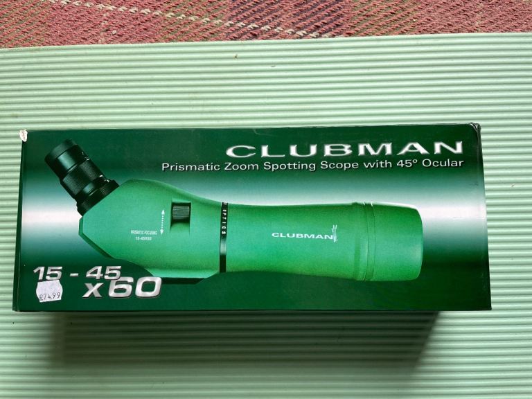 CLUBMAN Prismatic Zoom Spotting Scope 15-45x60 – New