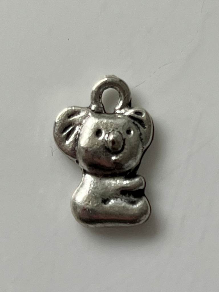 SILVER METAL CHARM - KOALA BEAR
