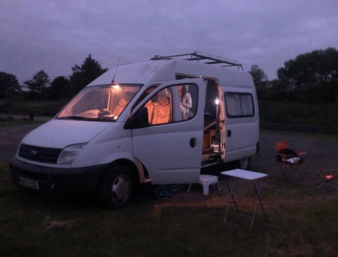 Caravan camper weekend van 