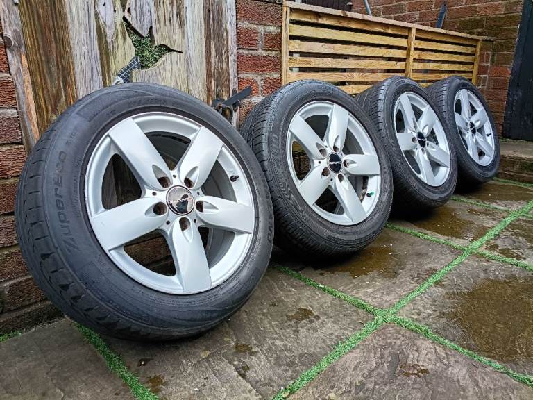 Genuine mercedes 16" alloys 5x112 staggered 
