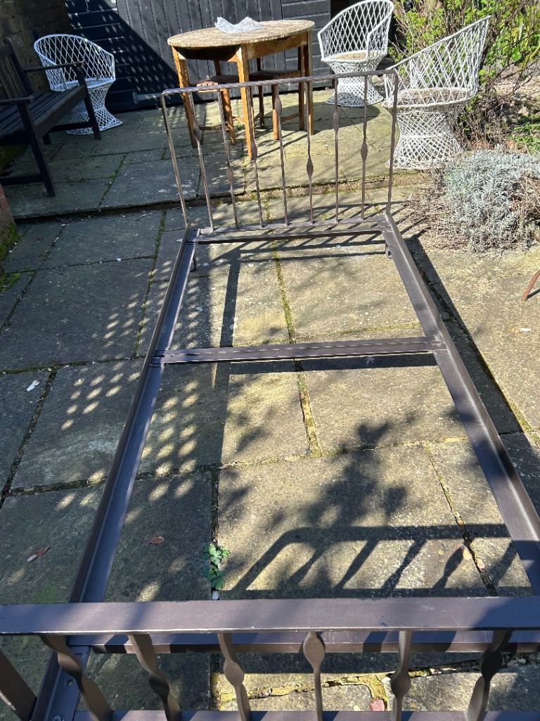 Cast iron single bed