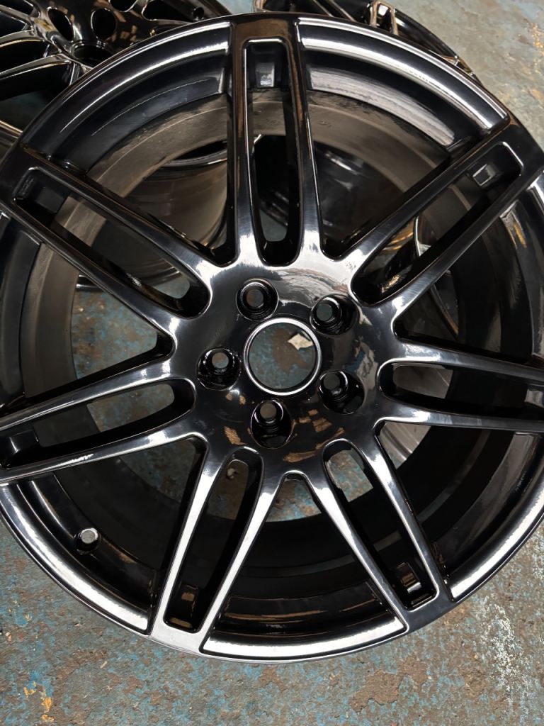 REFURBISHED 5x112 19” 8.5J ET45 GENUINE AUDI LE MANS ALLOY WHEELS AUDI A3 A4 VOLKSWAGEN SEAT SKODA