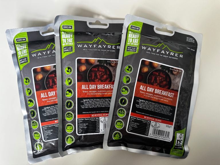 Wayfayrer Camping ready-to-eat meals pouches