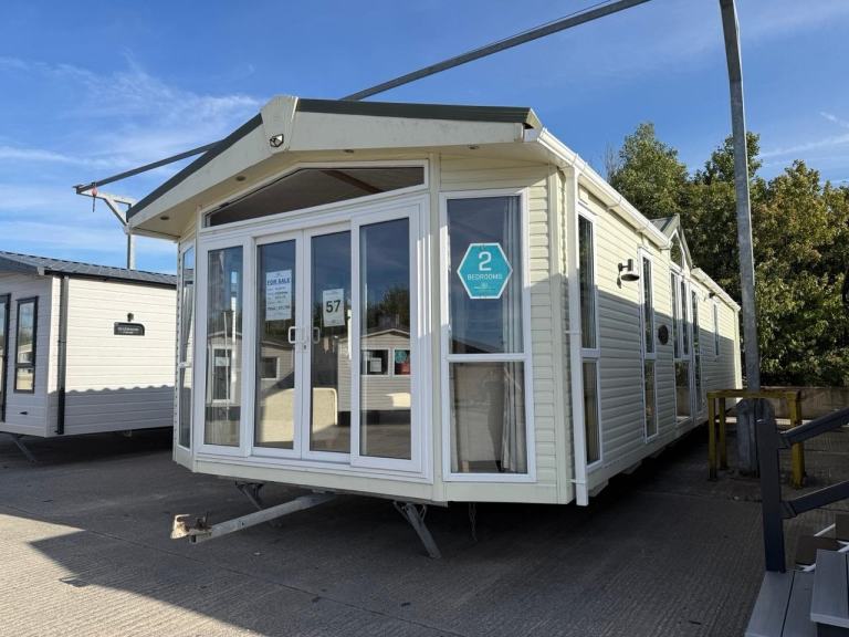 Large 14ft wide 2 Bed Static Caravan - DG, CH, Patio Doors, Bath - Offsite Sale