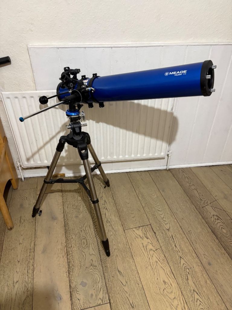 Meade Polaris 114 Telescope with Tripod – Blue, Good Condition
