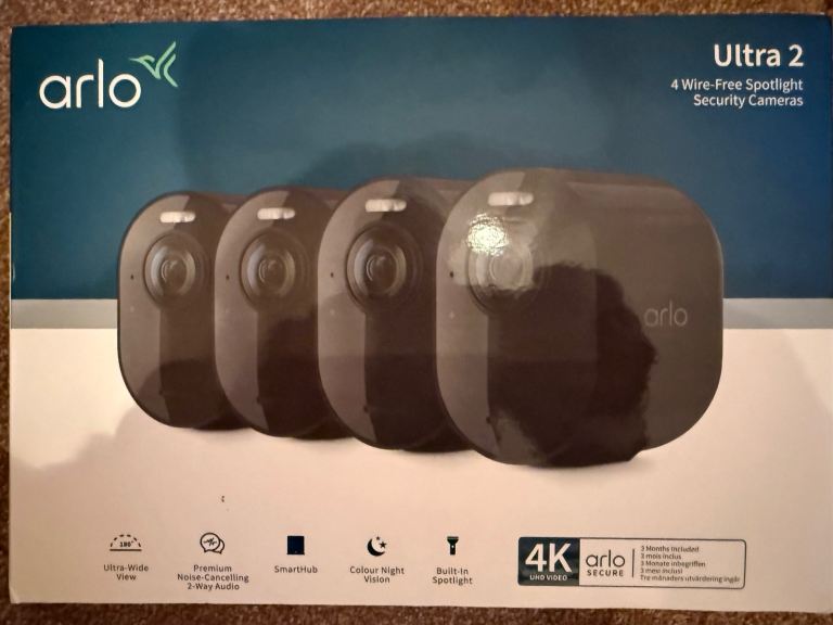 Arlo Ultra 2 WiFi spotlight security cameras 