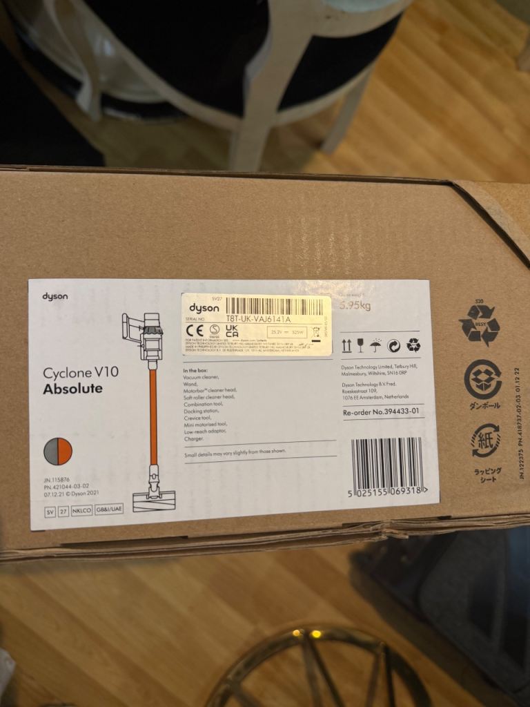 Dyson V10 Absolute Cordless Vacuum Cleaner