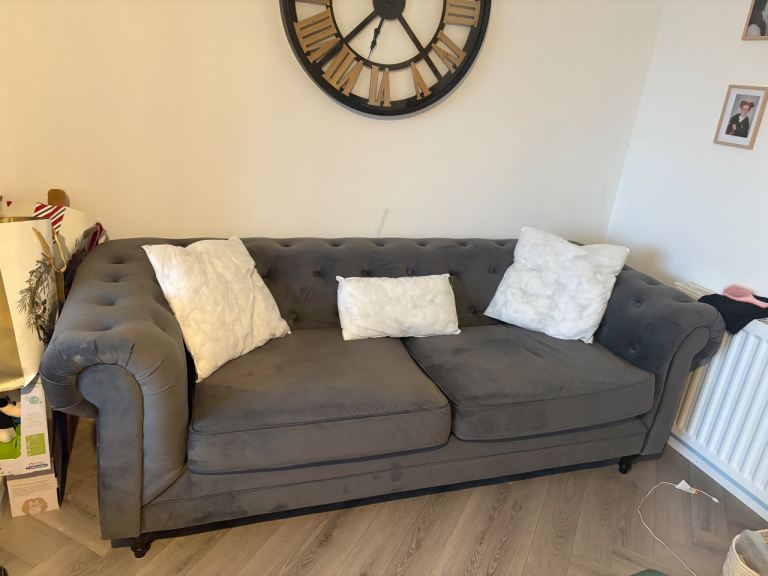 Two and three seater sofas. One is also sofa bed 