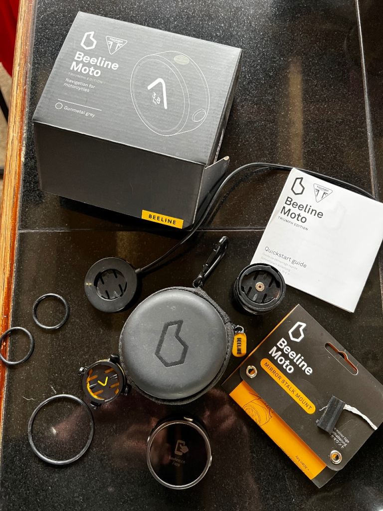 Beeline motorcycle or Bicycle SatNav Triumph branded Edition Classic Motorbike