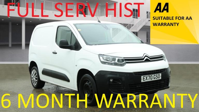 2020 Citroen Berlingo 1.5 BlueHDi 1000Kg Enterprise 100ps PANEL VAN Diesel Manual