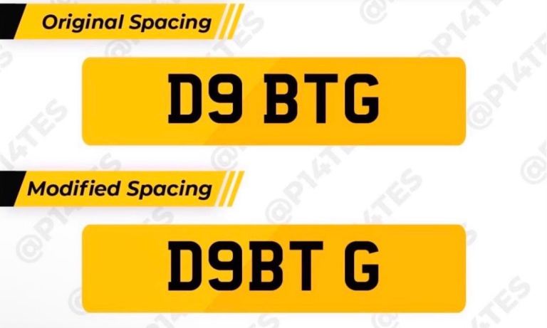 Private Registration Number Plate – D9 BTG (DEBT G)