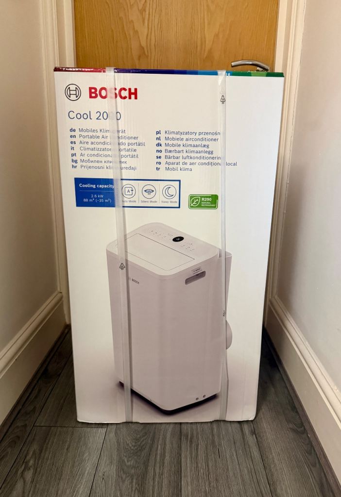 Bosch Cool 2000 9000 BTU Portable Air Conditioner - Brand New & Sealed