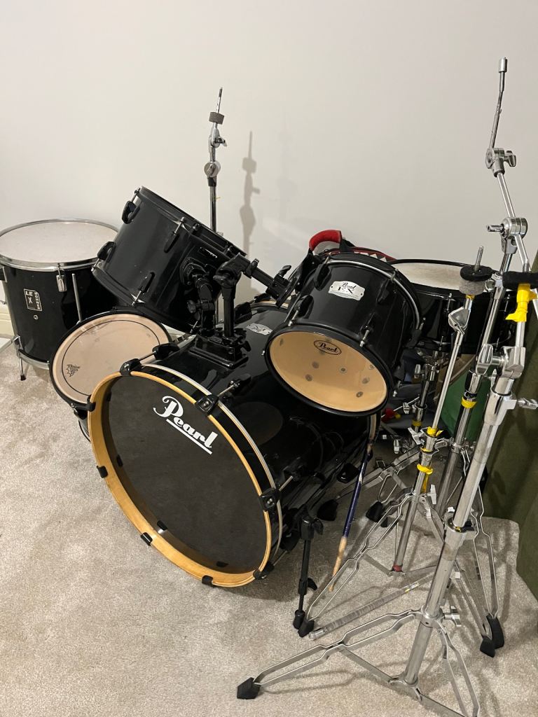 Drums Pearl export ex 5 piece kit black