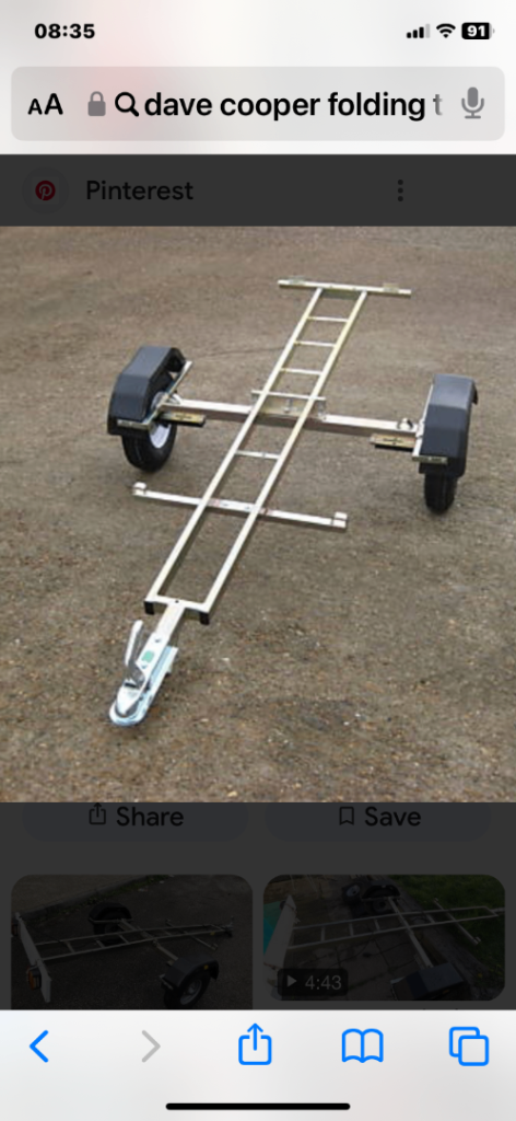 Dave Cooper collapsible single bike trailer