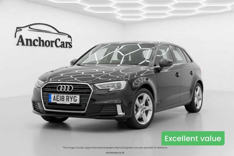 2018 Audi A3 1.0 TFSI Sport Sportback 5dr Petrol S Tronic Euro 6 (s/s) (116 ps) Hatchback Petrol ...