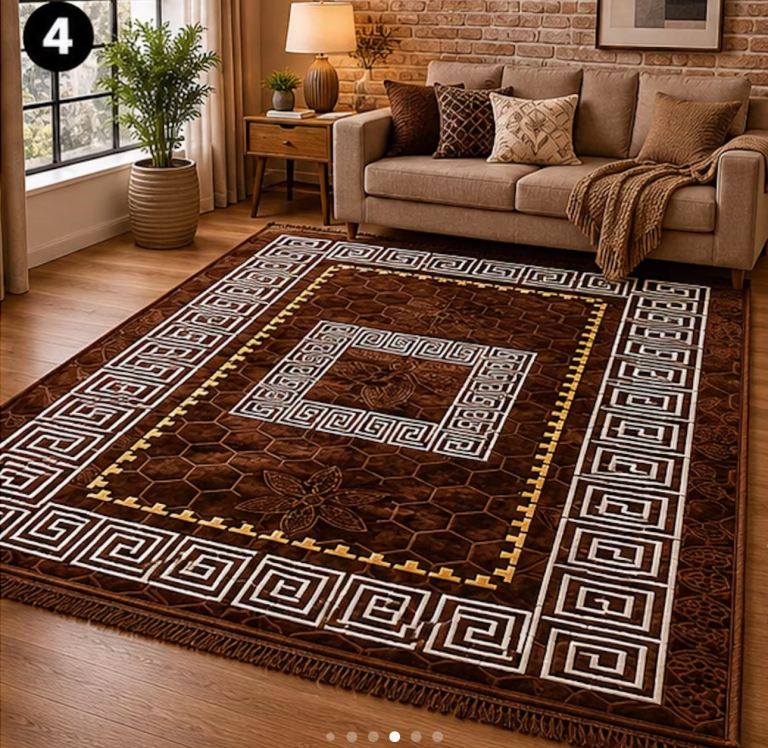 160x230cm dark brown rug for home,office,living room 