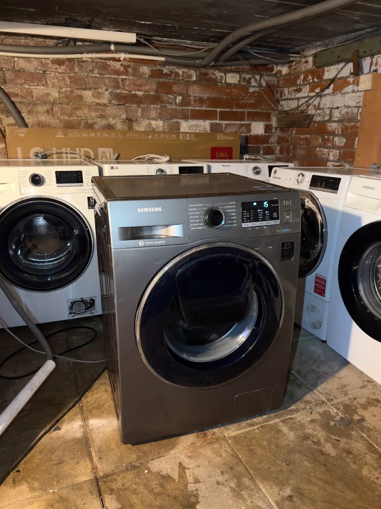 🧺🚚 Refurbished Samsung AddWash 9KG Digital Inverter Graphite EcoBubble Washing Machine 🧺🚚
