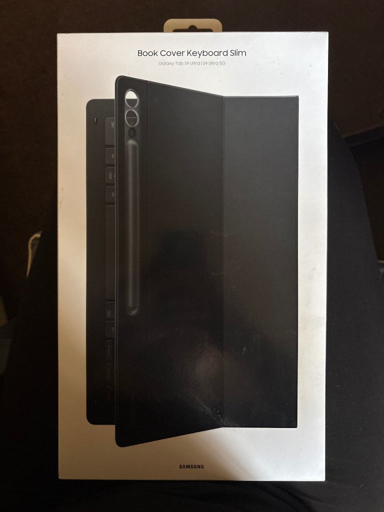 Samsung Tablet S9 Ultra Book Cover Keyboard Slim for Tablet – Brand New, Black