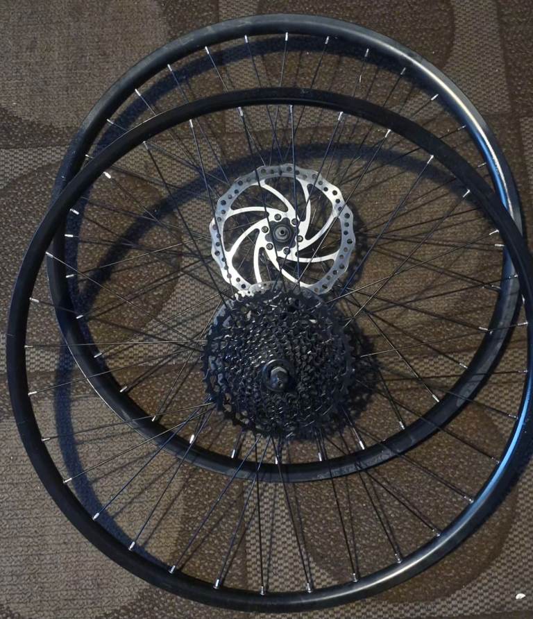 💥MOUNTAIN BIKE 27.5 DISC WHEELSET WITH DISC AND 11 SPEED SRAM CASSETTE £50