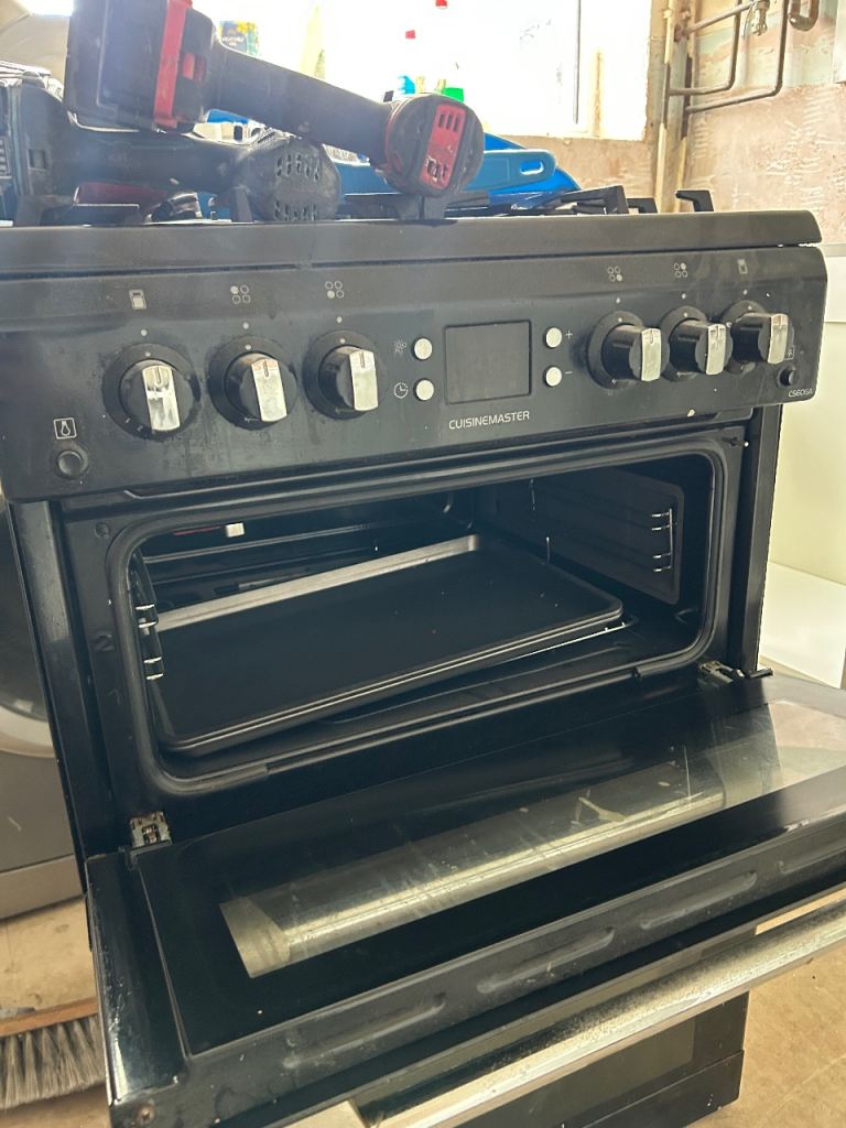 Leisure gas cooker black 