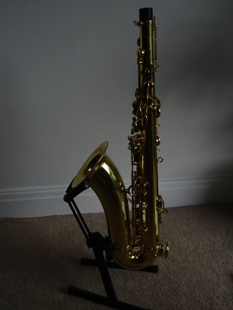 B & S MEDUSA TENOR SAXOPHONE in Gold Lacquer with Gloger Bronze Neck