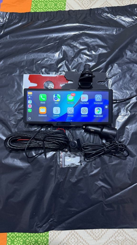 10” Car Multimedia Player | Wireless Apple CarPlay & Android Auto | Front & Rear Camera