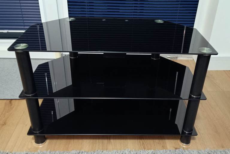 Glass TV stand 